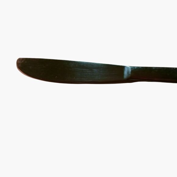 Dinner Knives Leaf Pattern Vintage Stainless Steel Lot 5 - Picture 4 of 5